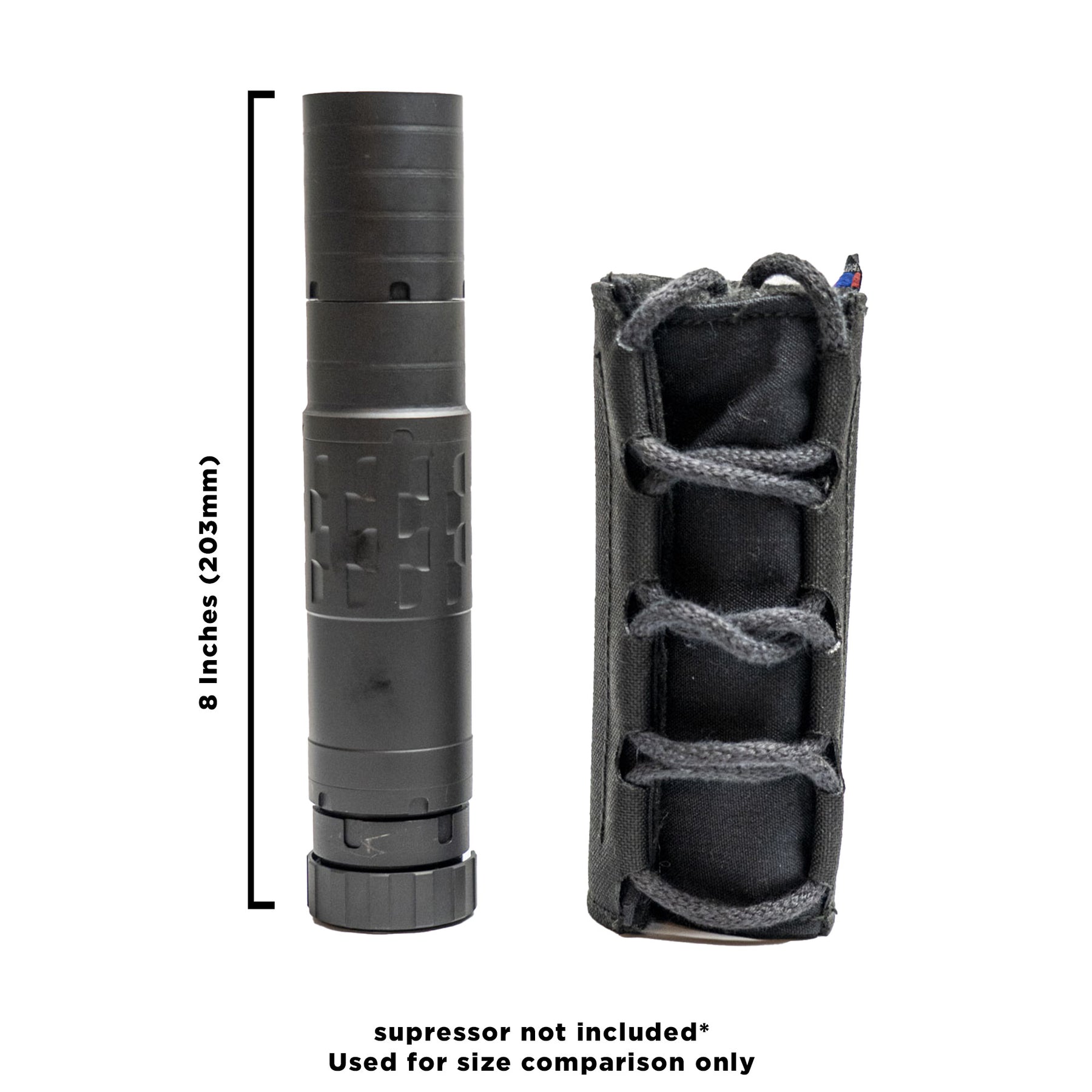 Suppressor Cover 6" - Black - GTAC340