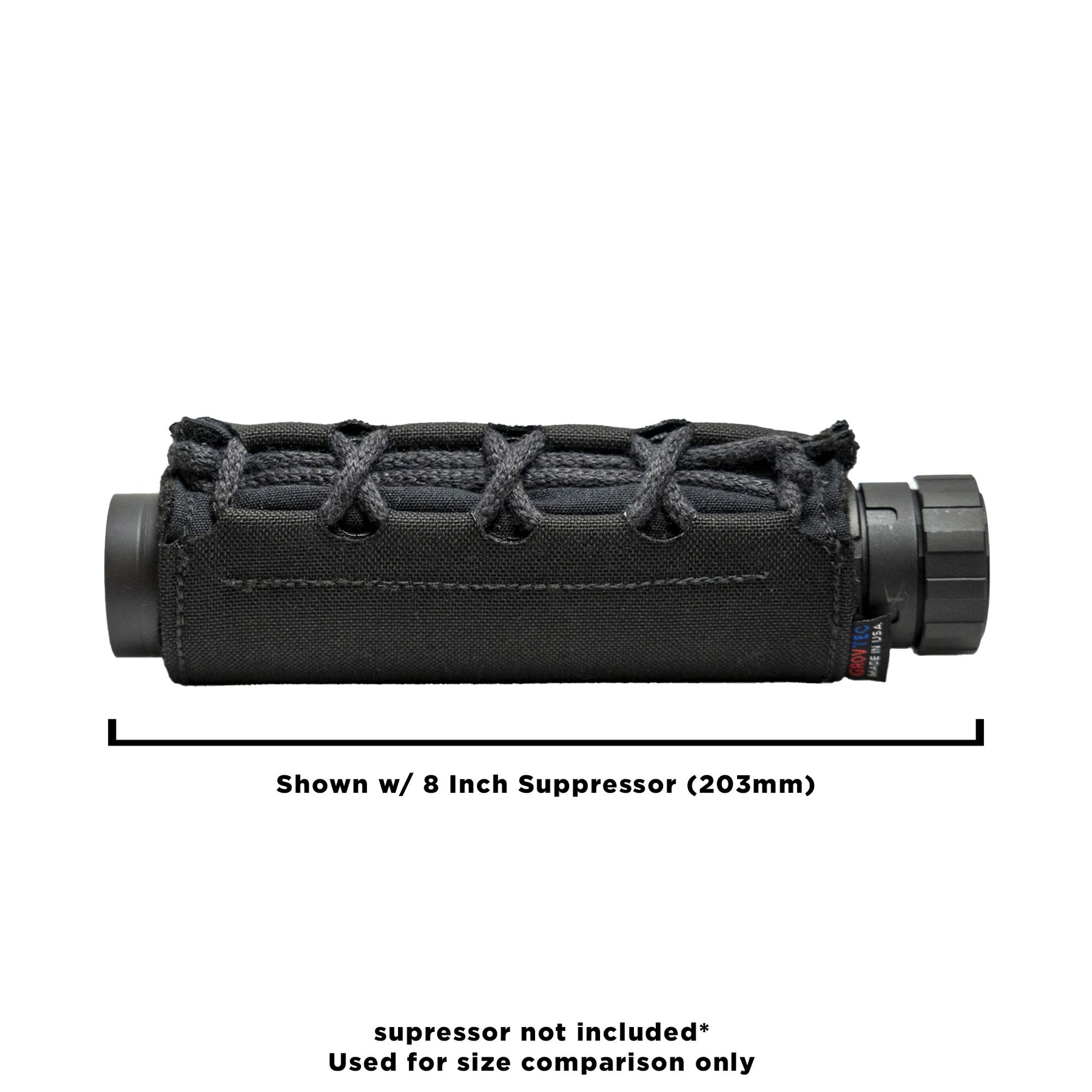 Suppressor Cover 6" - Black - GTAC340