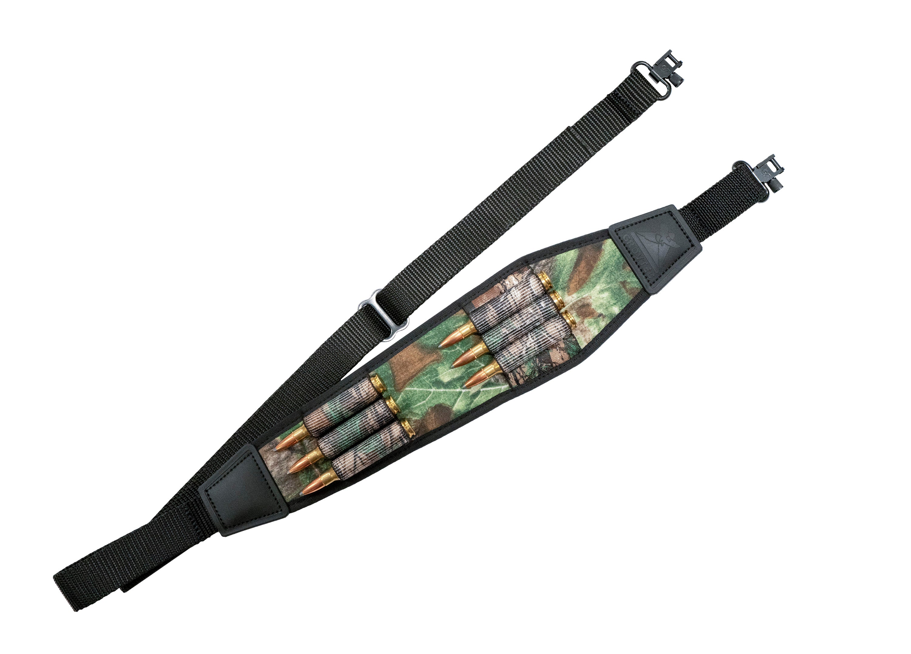 Ace Case Nylon 15-Round Rifle Sling / Bandolier – Two Point, Padded, Black (Made In USA)
