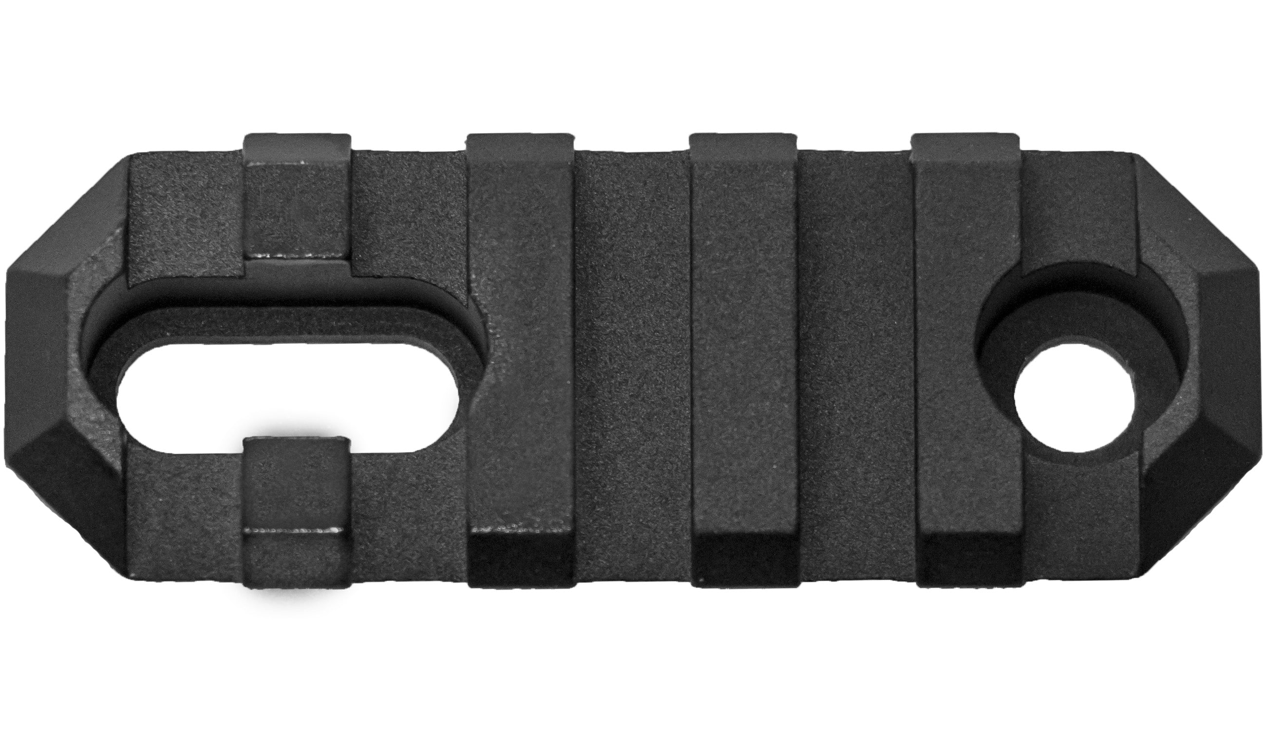Lot De 2 Rails Picatinny 5 Fentes 2.2″ – Alu 6061-T6, Pour Keymod, Avec Clés Et Vis – Noir