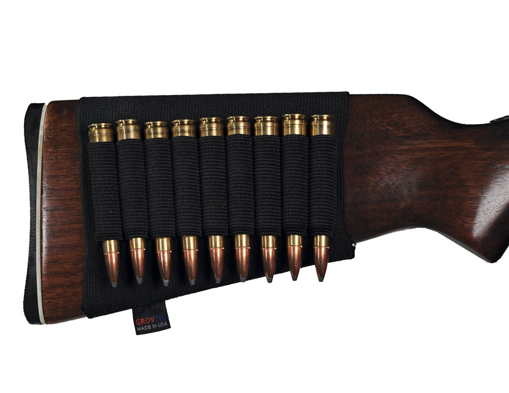 Rifle Buttstock Ammo Holder Black - GTAC81