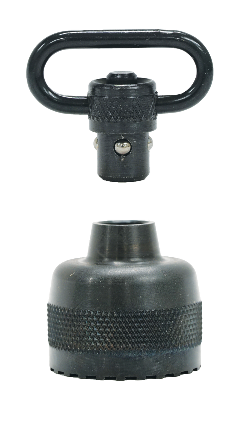 Shotgun Mag Caps W/ Push Button Swivel