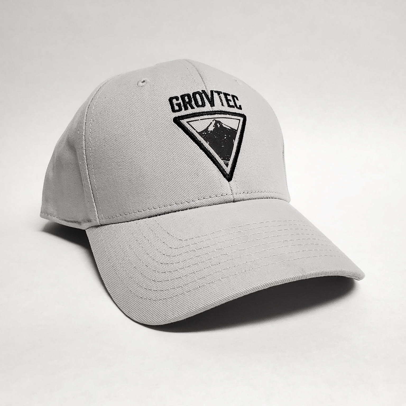 Hat - Logo - Grey w/Curved Bill